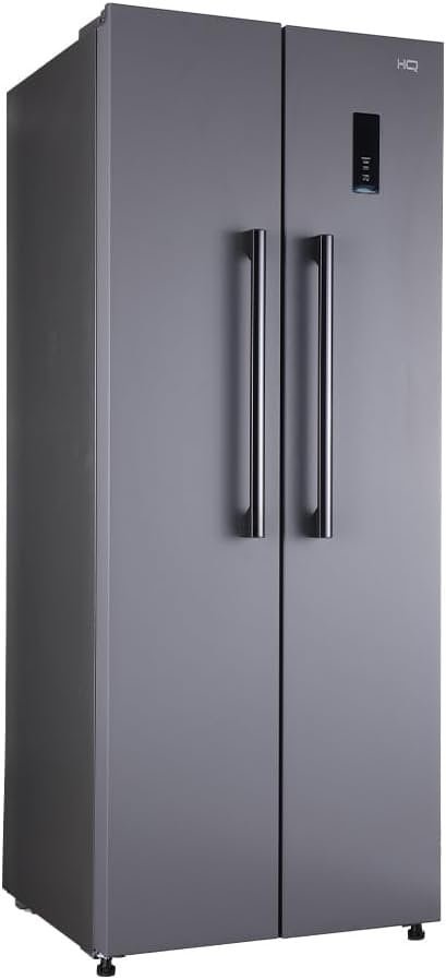 Geladeira Refrigerador HQ Frost Free Side By Side 460 Litros Cinza HQ-460SBSFF (127V)